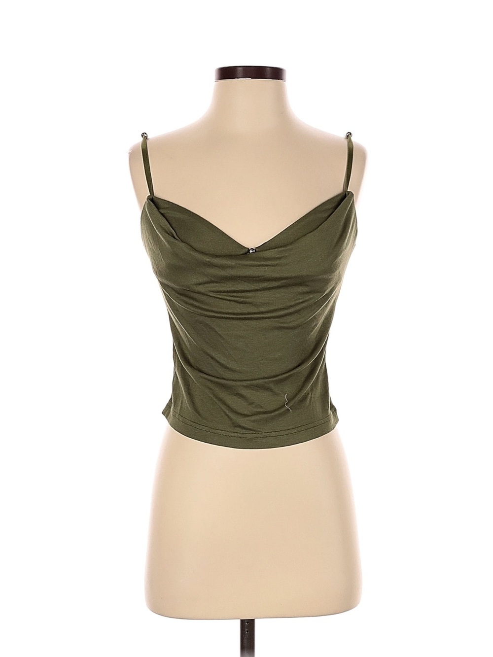 🫒Edikted Green Spaghetti Strap Tank Top 🖤 size M
